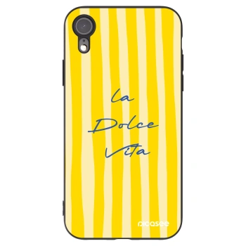 Picasee Μαύρη θήκη σιλικόνης για Apple iPhone XR - Ladolcevita
