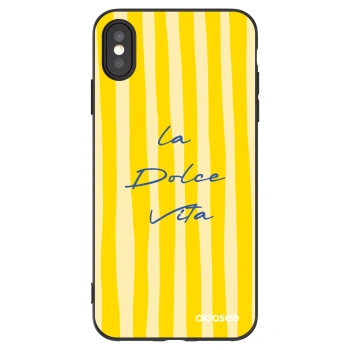 Picasee Μαύρη θήκη σιλικόνης για Apple iPhone XS Max - Ladolcevita