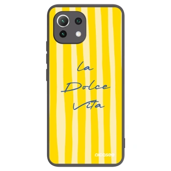 Picasee Μαύρη θήκη σιλικόνης για Xiaomi 11 Lite 5G NE - Ladolcevita