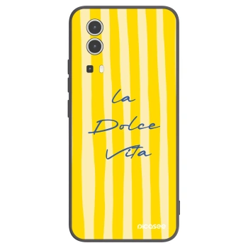 Picasee Μαύρη θήκη σιλικόνης για Vivo Y72 5G - Ladolcevita