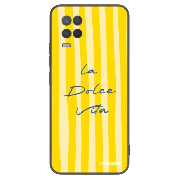 Picasee Μαύρη θήκη σιλικόνης για Realme 8 5G - Ladolcevita