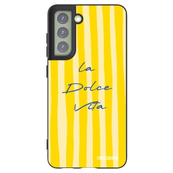 Picasee Μαύρη θήκη σιλικόνης για Samsung Galaxy S21 FE 5G - Ladolcevita