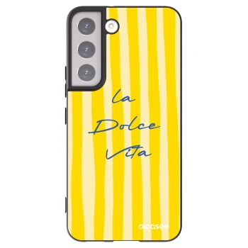 Picasee Μαύρη θήκη σιλικόνης για Samsung Galaxy S22 5G - Ladolcevita