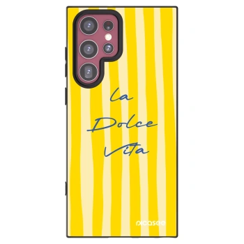 Picasee Μαύρη θήκη σιλικόνης για Samsung Galaxy S22 Ultra 5G - Ladolcevita