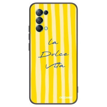 Picasee Μαύρη θήκη σιλικόνης για OPPO A16s - Ladolcevita