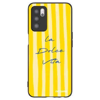 Picasee Μαύρη θήκη σιλικόνης για OPPO A16s - Ladolcevita