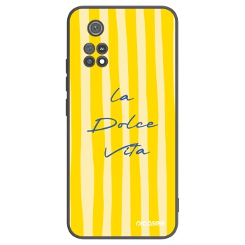Picasee Μαύρη θήκη σιλικόνης για Xiaomi Poco M4 Pro - Ladolcevita