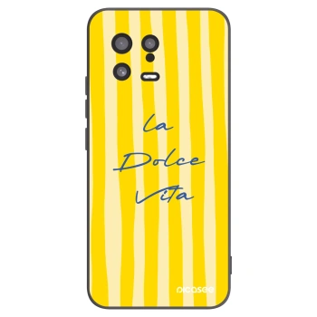Picasee Μαύρη θήκη σιλικόνης για Xiaomi 13 - Ladolcevita