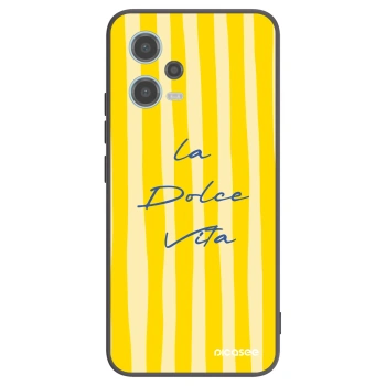 Picasee Μαύρη θήκη σιλικόνης για Xiaomi Redmi Note 12 5G - Ladolcevita