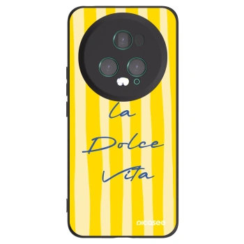Picasee Μαύρη θήκη σιλικόνης για Honor Magic5 Pro - Ladolcevita