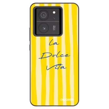 Picasee Μαύρη θήκη σιλικόνης για Xiaomi 13T Pro - Ladolcevita
