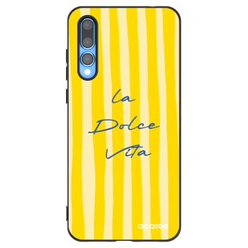 Picasee Μαύρη θήκη σιλικόνης για Huawei P20 Pro - Ladolcevita