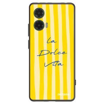 Picasee Μαύρη θήκη σιλικόνης για Motorola Moto G35 5G - Ladolcevita