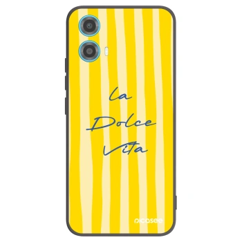 Picasee Μαύρη θήκη σιλικόνης για Motorola Moto G34 5G - Ladolcevita