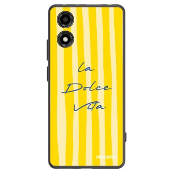 Picasee Μαύρη θήκη σιλικόνης για Motorola Moto E14 - Ladolcevita
