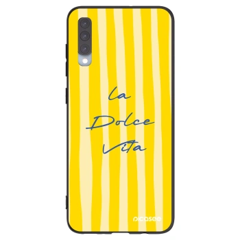 Picasee Μαύρη θήκη σιλικόνης για Samsung Galaxy A70 A705F - Ladolcevita