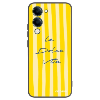Picasee Μαύρη θήκη σιλικόνης για Vivo Y29s 5G - Ladolcevita