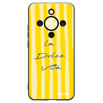 Picasee Μαύρη θήκη σιλικόνης για Honor Magic8 Lite 5G - Ladolcevita