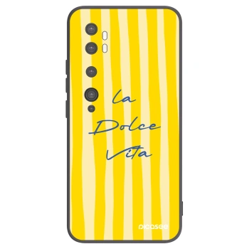 Picasee Μαύρη θήκη σιλικόνης για Xiaomi Mi Note 10 (Pro) - Ladolcevita