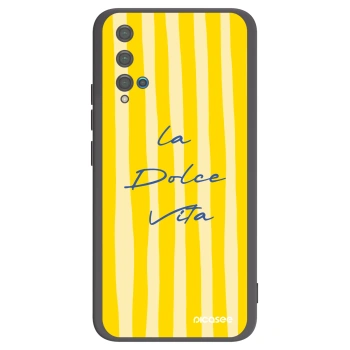 Picasee Μαύρη θήκη σιλικόνης για Huawei Nova 5T - Ladolcevita