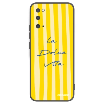 Picasee Μαύρη θήκη σιλικόνης για Samsung Galaxy S20 G980F - Ladolcevita