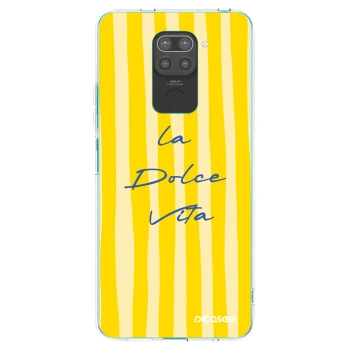 Picasee Μαύρη θήκη σιλικόνης για Xiaomi Redmi Note 9 - Ladolcevita