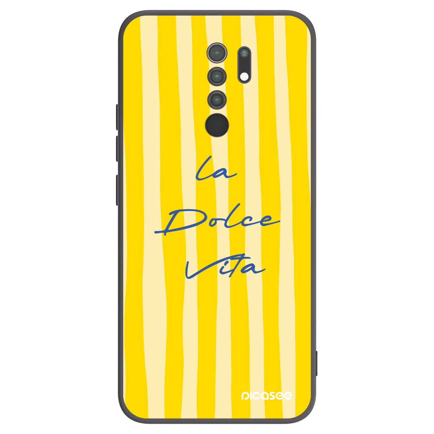 Picasee Μαύρη θήκη σιλικόνης για Xiaomi Redmi 9 - Ladolcevita