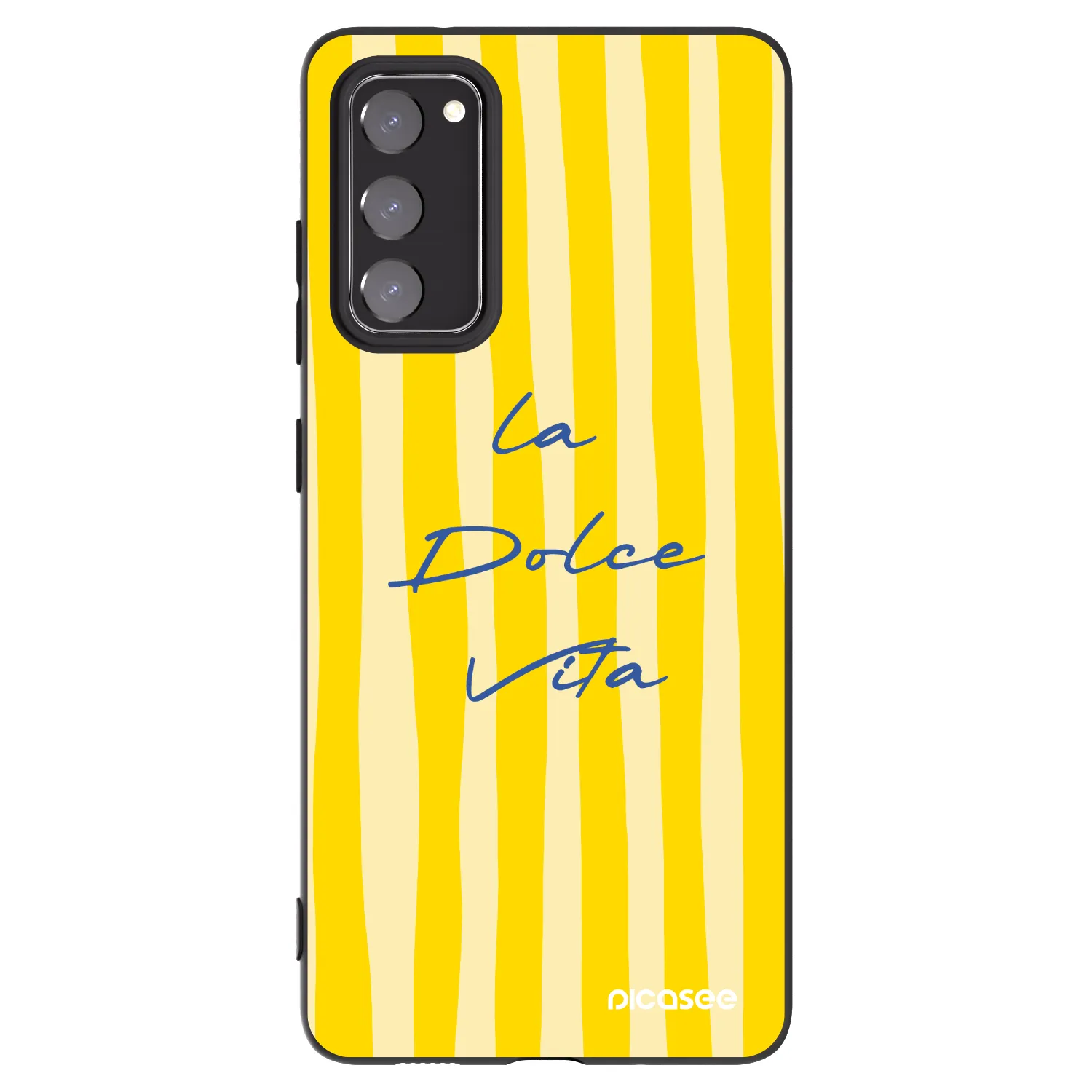 Picasee Μαύρη θήκη σιλικόνης για Samsung Galaxy S20 FE - Ladolcevita
