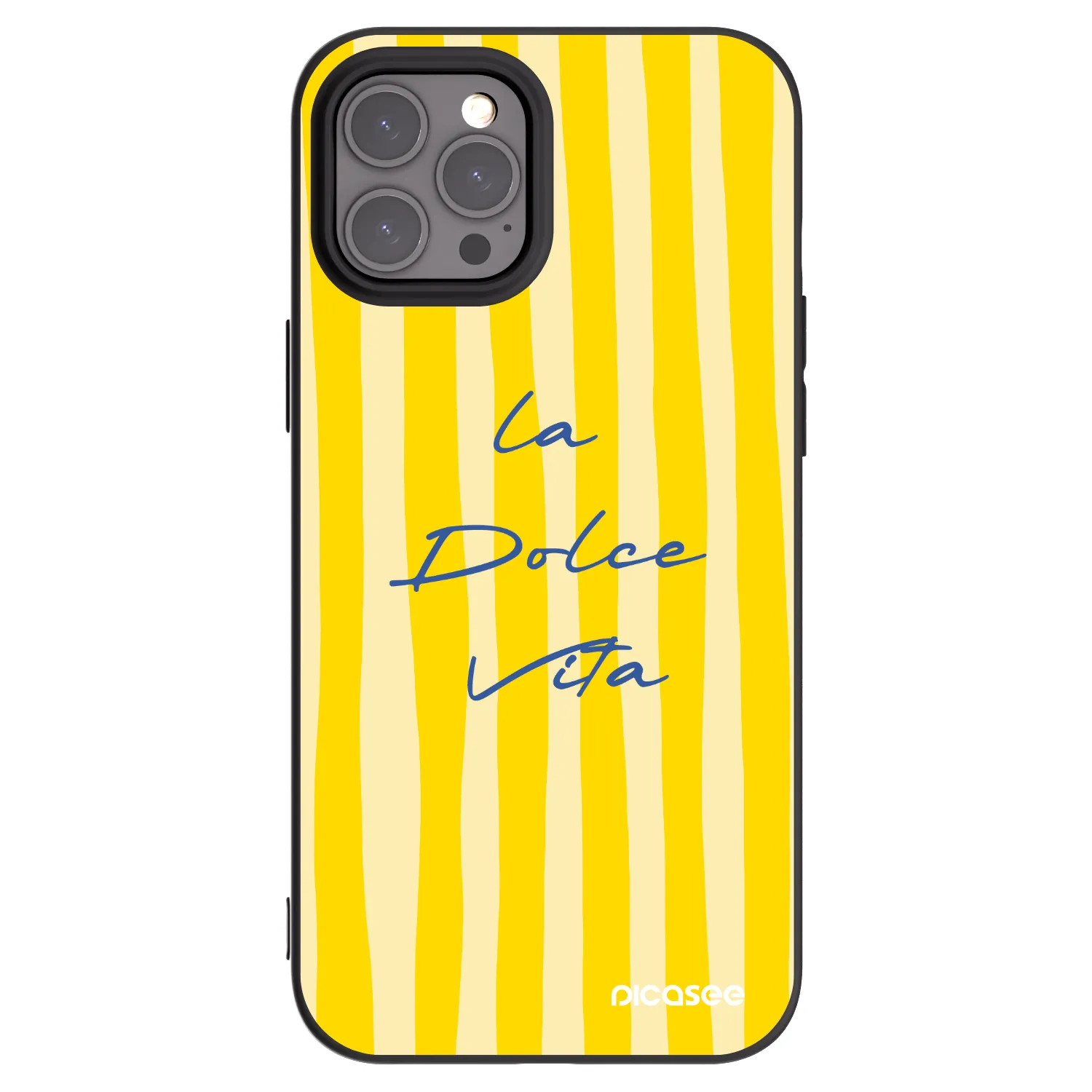 Picasee Μαύρη θήκη σιλικόνης για Apple iPhone 12 Pro Max - Ladolcevita