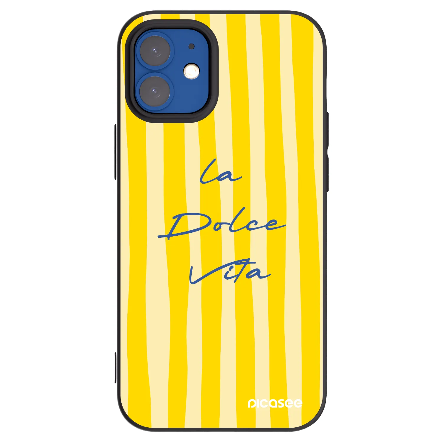 Picasee Μαύρη θήκη σιλικόνης για Apple iPhone 12 mini - Ladolcevita