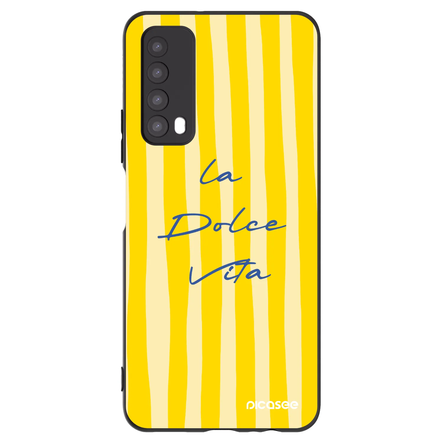 Picasee Μαύρη θήκη σιλικόνης για Huawei P Smart 2021 - Ladolcevita