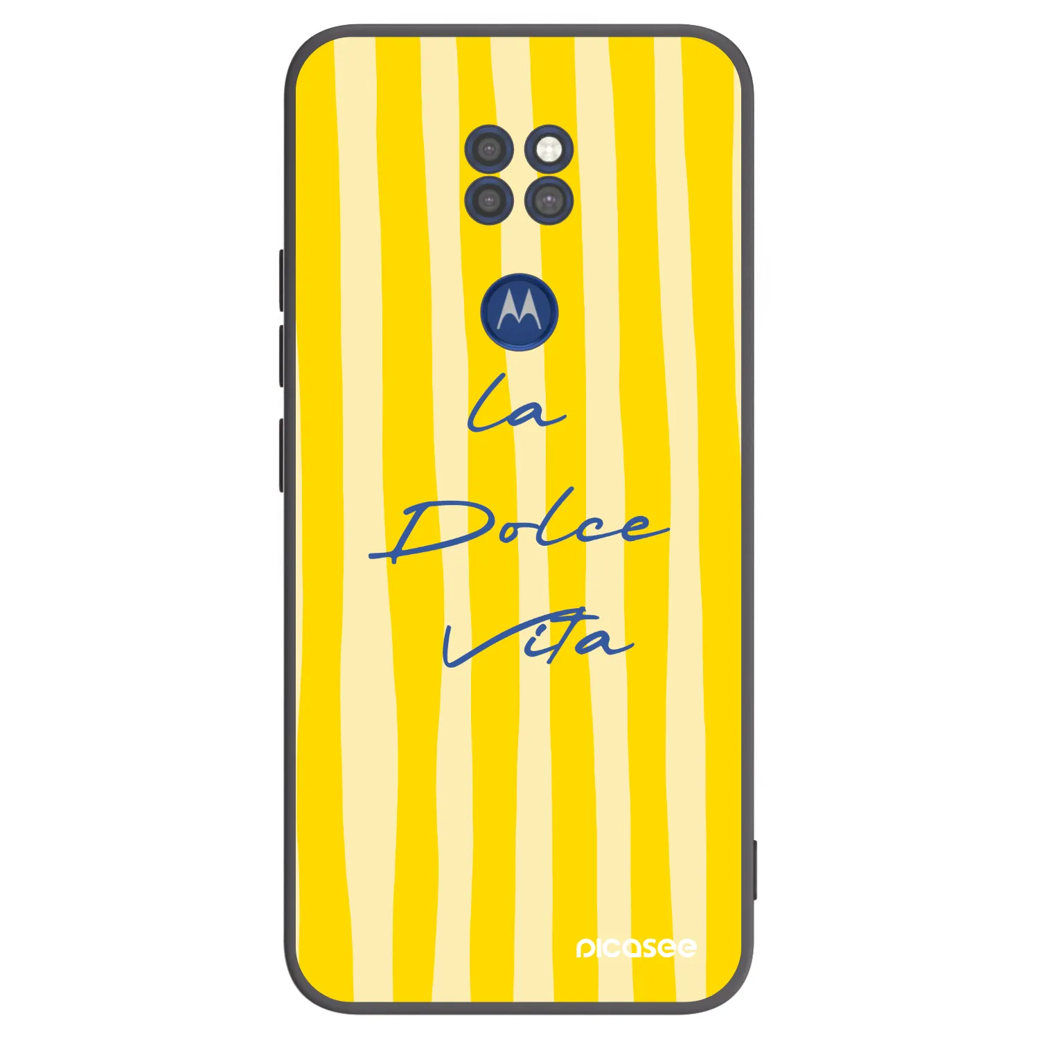Picasee Μαύρη θήκη σιλικόνης για Motorola Moto G9 Play - Ladolcevita