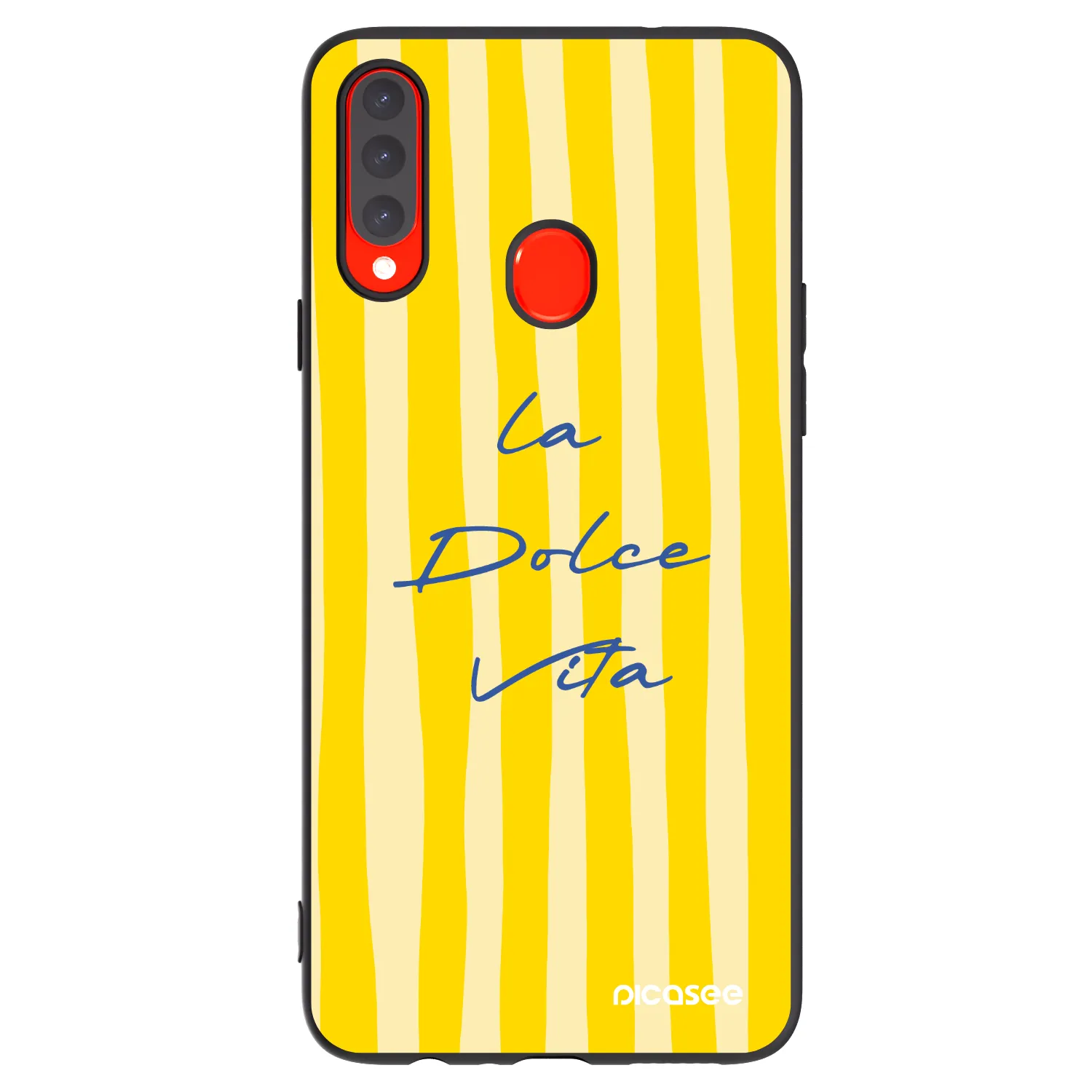 Picasee Μαύρη θήκη σιλικόνης για Samsung Galaxy A20s - Ladolcevita