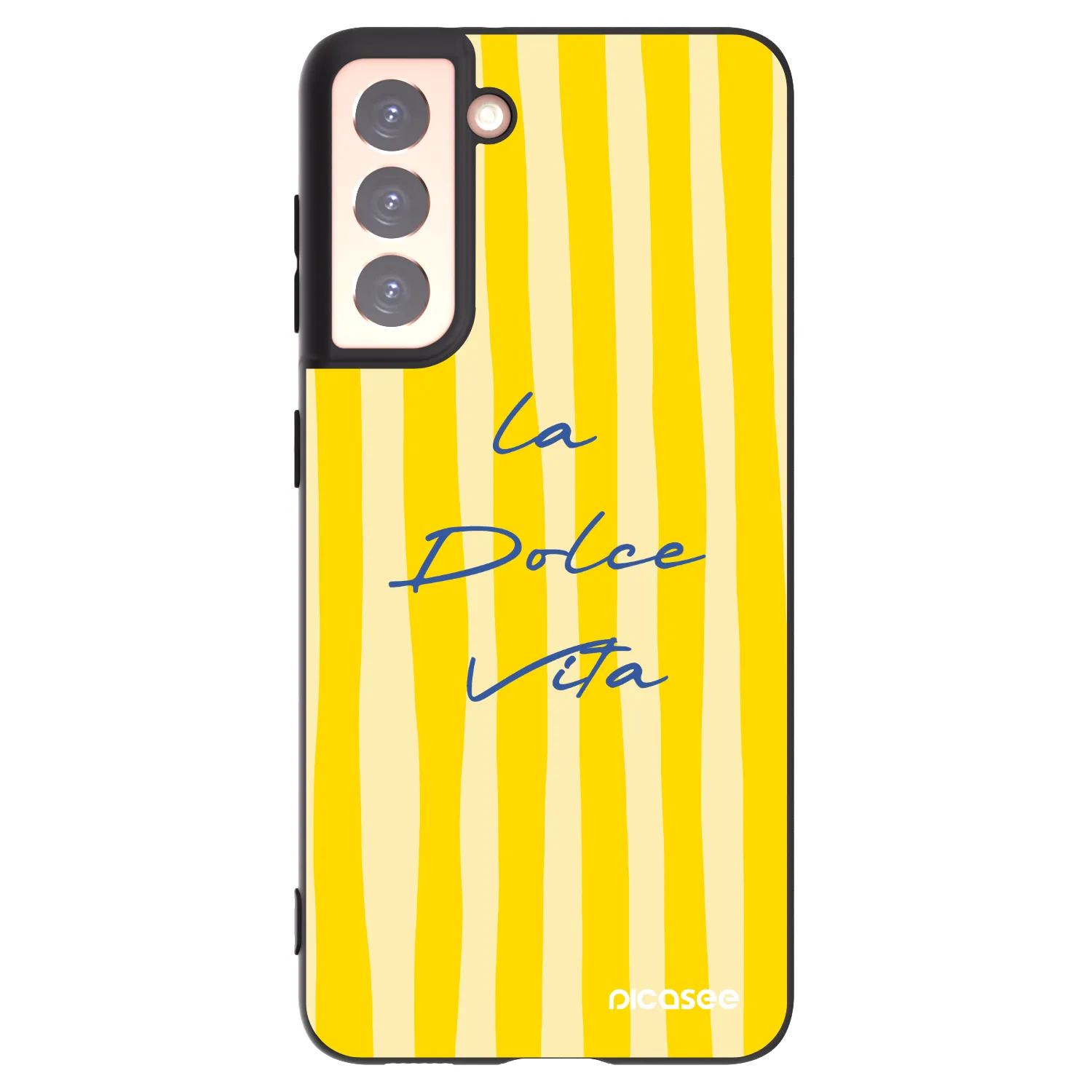Picasee Μαύρη θήκη σιλικόνης για Samsung Galaxy S21 5G G991B - Ladolcevita