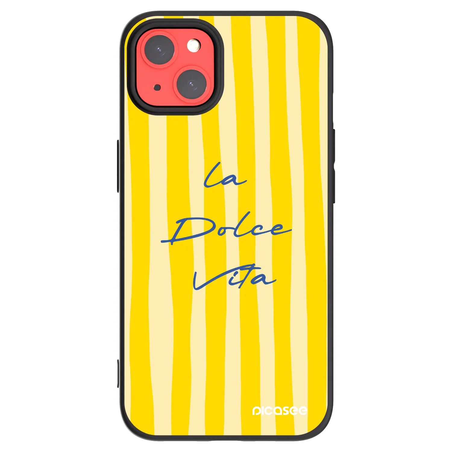 Picasee Μαύρη θήκη σιλικόνης για Apple iPhone 13 - Ladolcevita