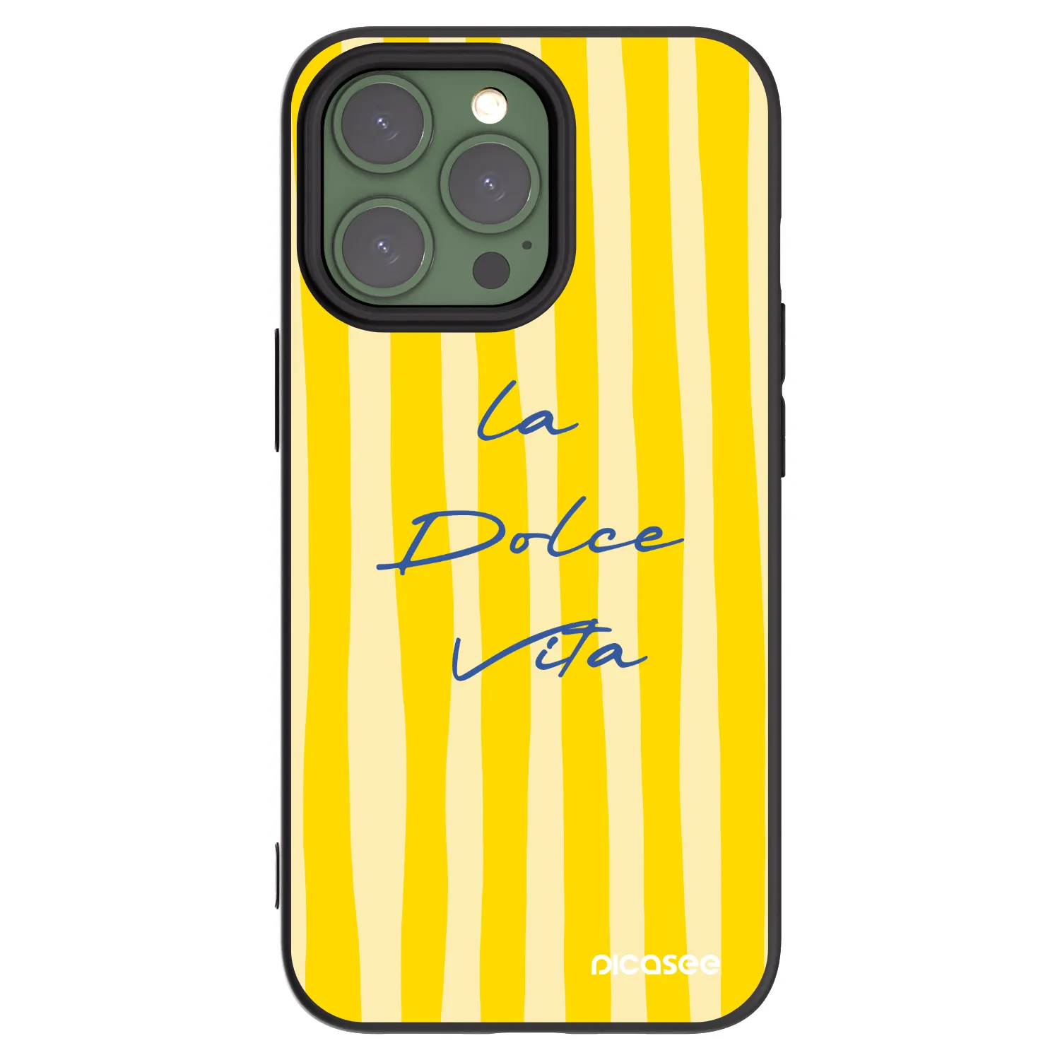 Picasee Μαύρη θήκη σιλικόνης για Apple iPhone 13 Pro - Ladolcevita