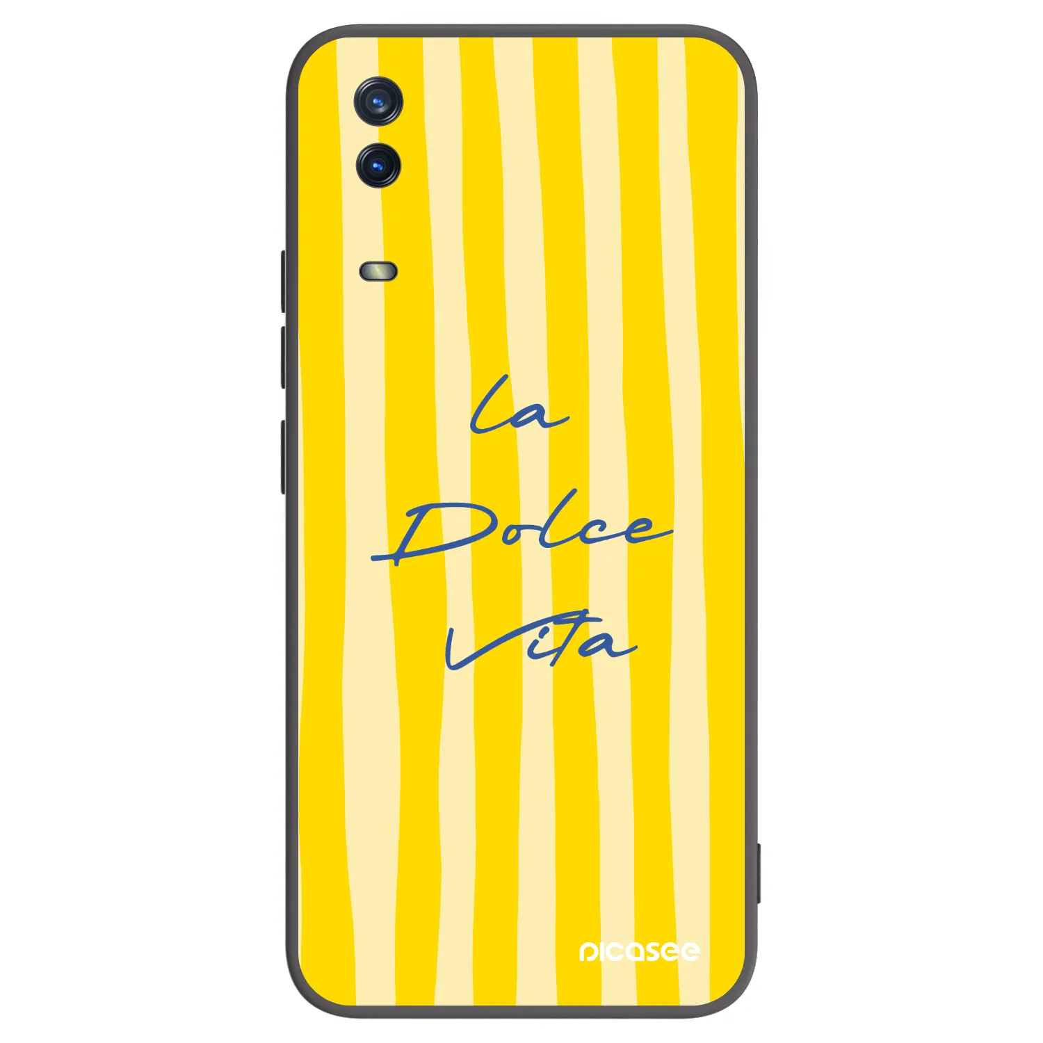 Picasee Μαύρη θήκη σιλικόνης για Vivo Y11s - Ladolcevita