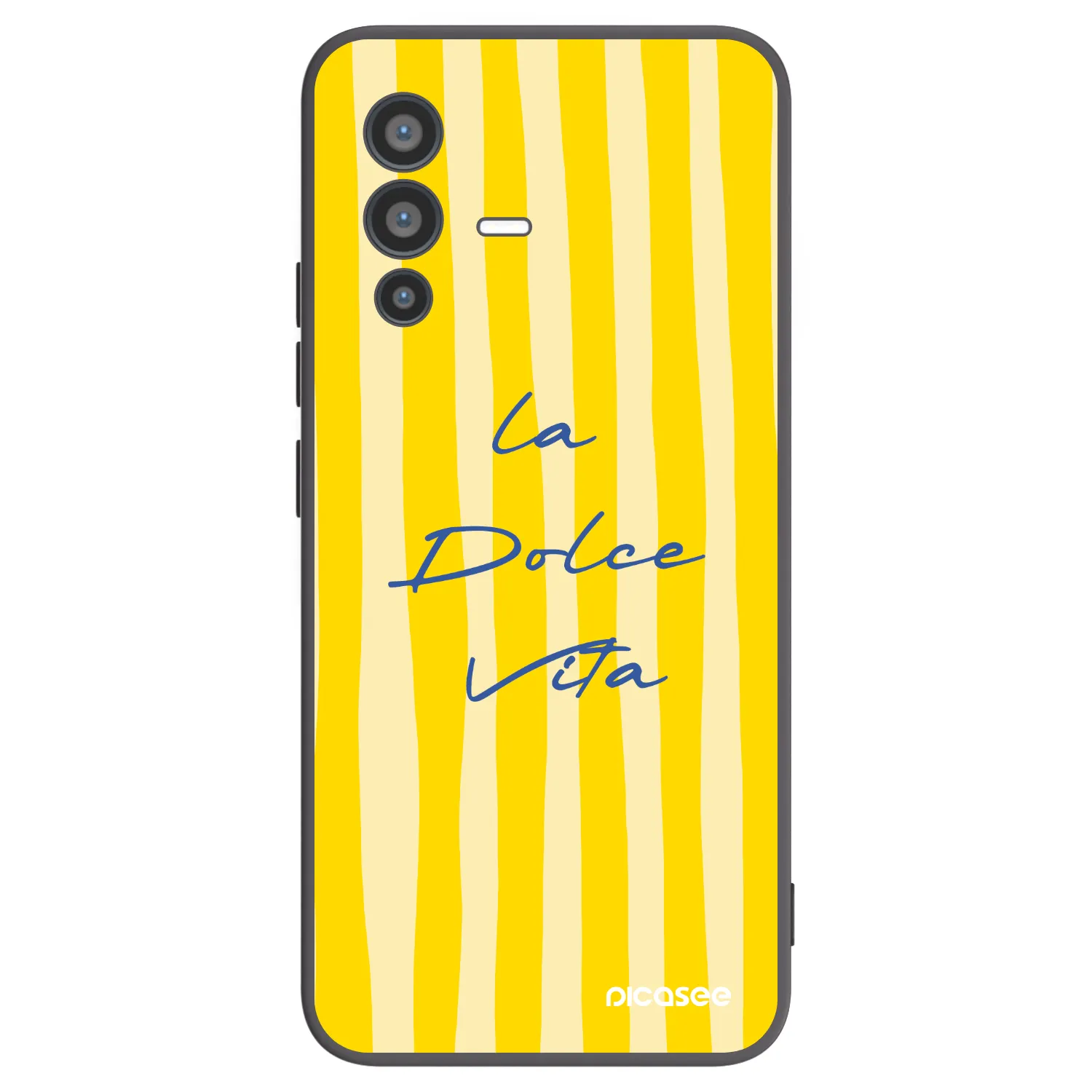 Picasee Μαύρη θήκη σιλικόνης για Vivo V23 5G - Ladolcevita