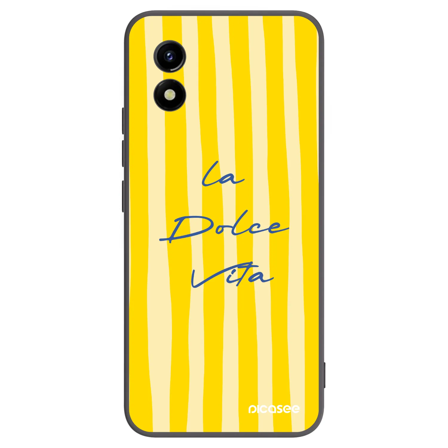 Picasee Μαύρη θήκη σιλικόνης για Vivo Y01 - Ladolcevita