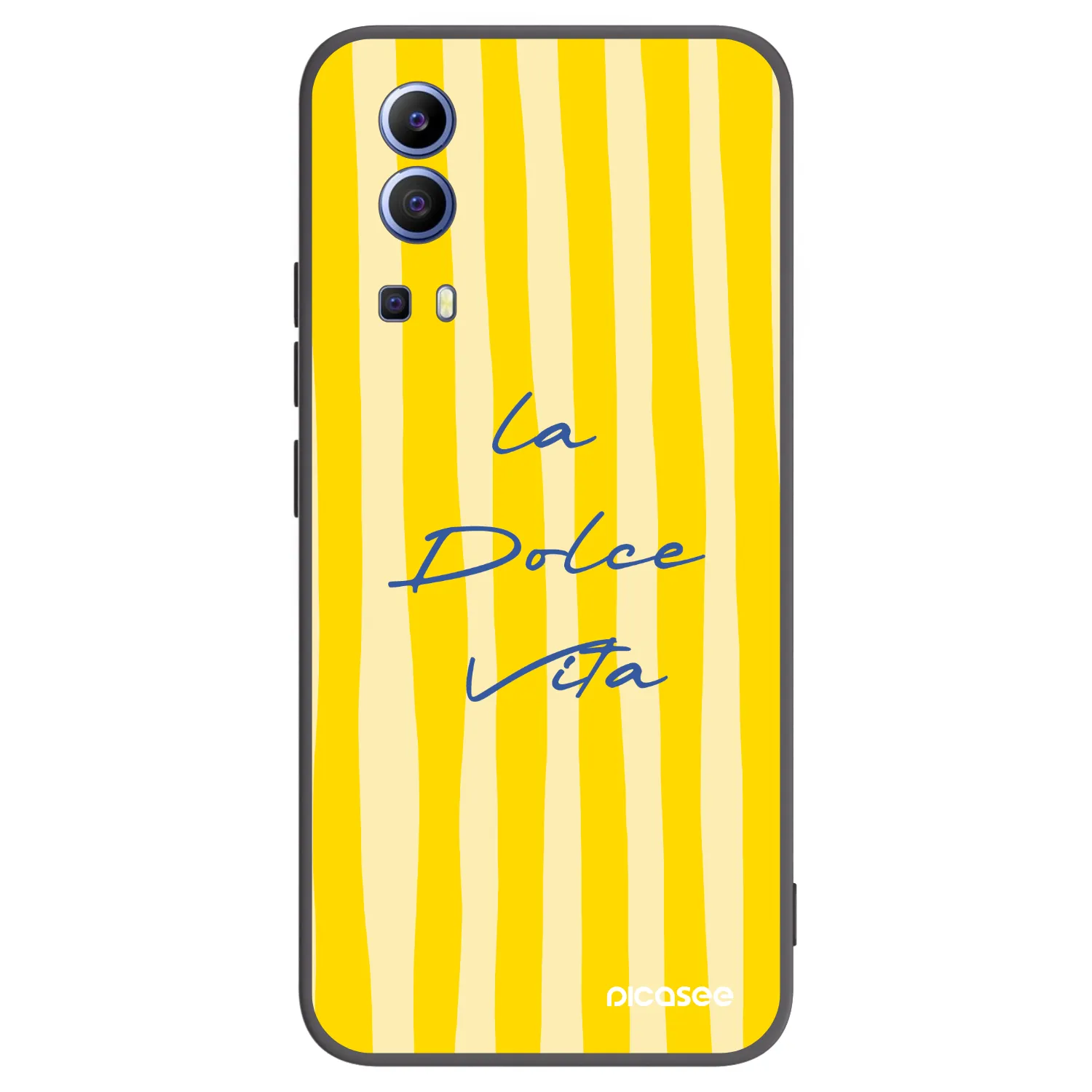 Picasee Μαύρη θήκη σιλικόνης για Vivo Y52 5G - Ladolcevita