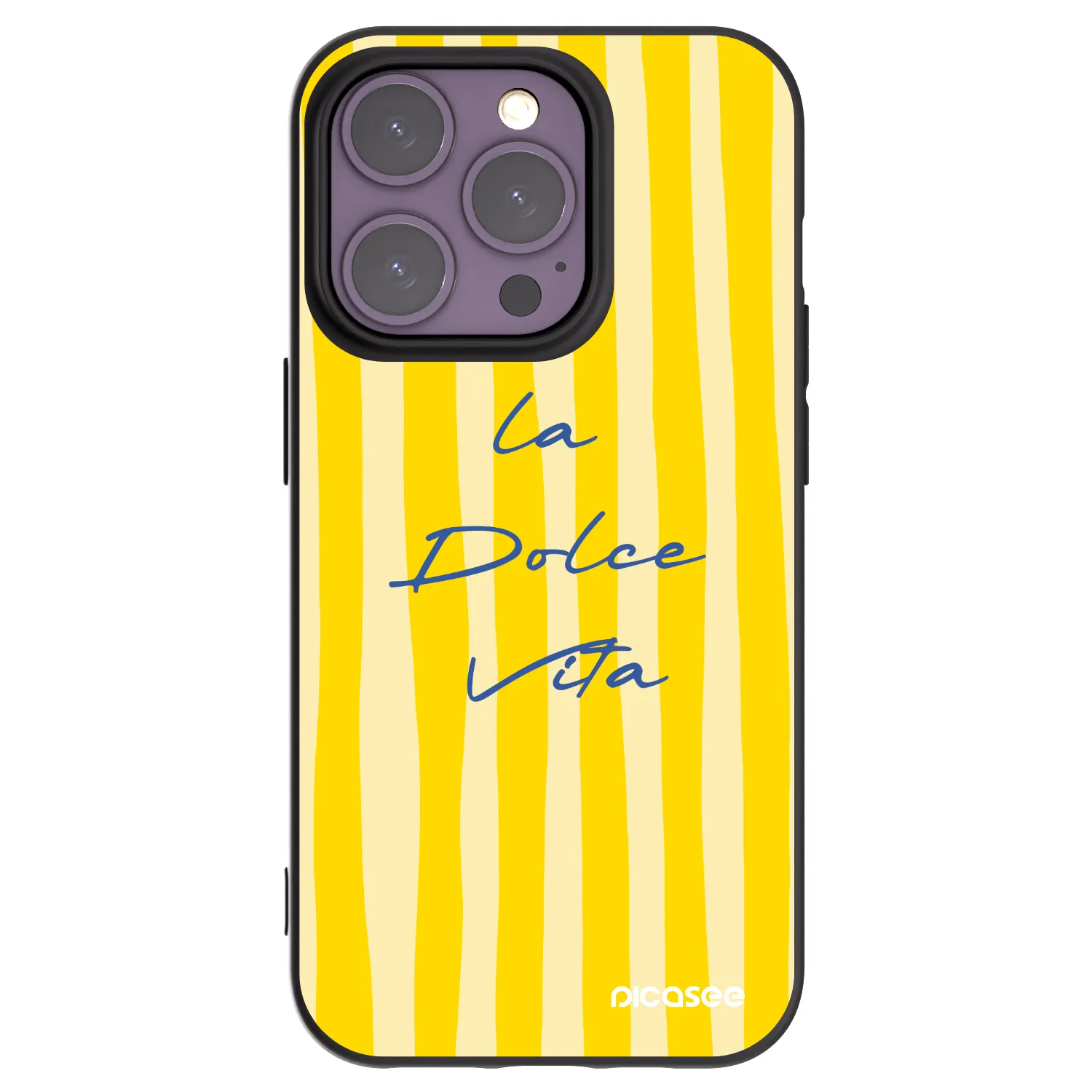 Picasee Μαύρη θήκη σιλικόνης για Apple iPhone 14 Pro - Ladolcevita
