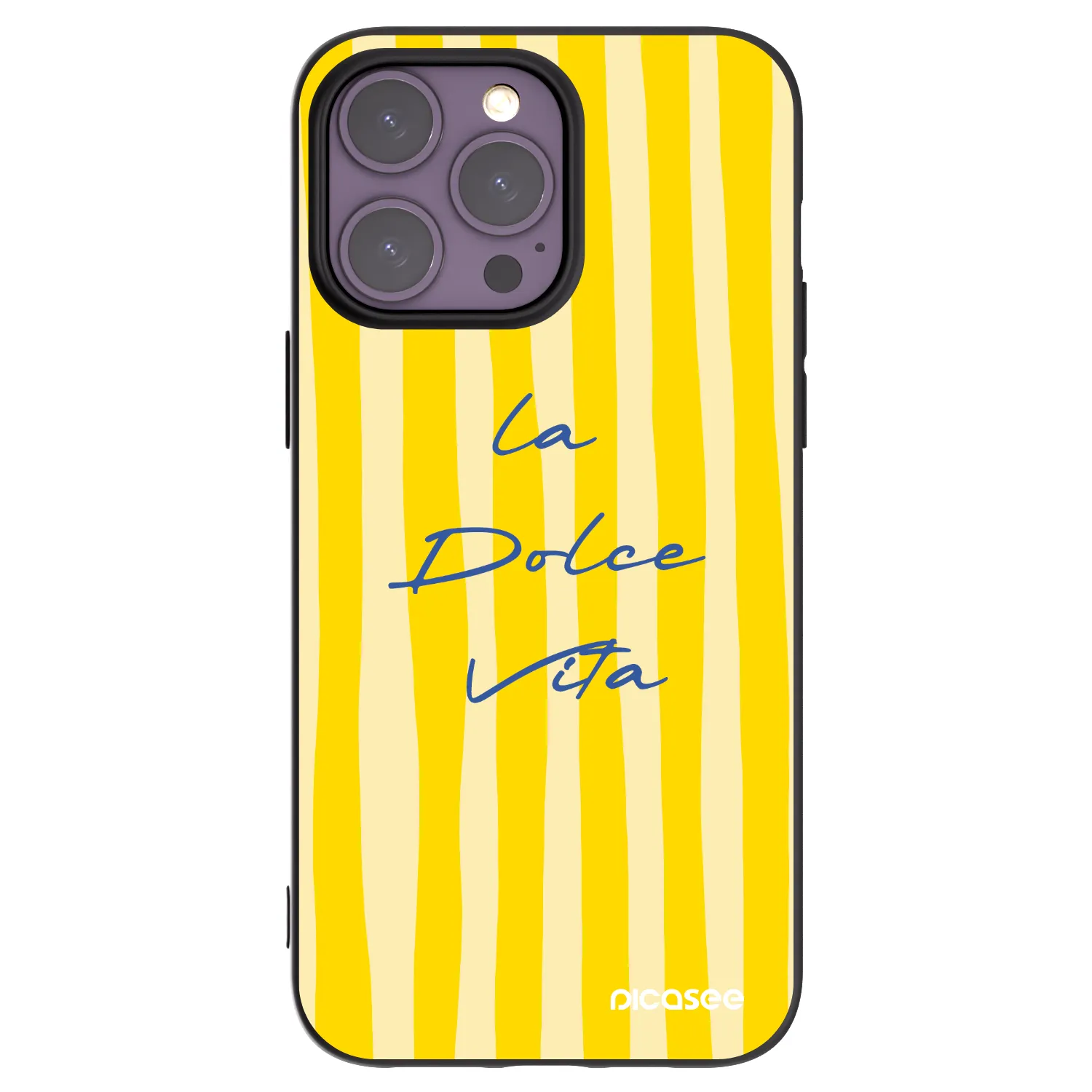 Picasee Μαύρη θήκη σιλικόνης για Apple iPhone 14 Pro Max - Ladolcevita