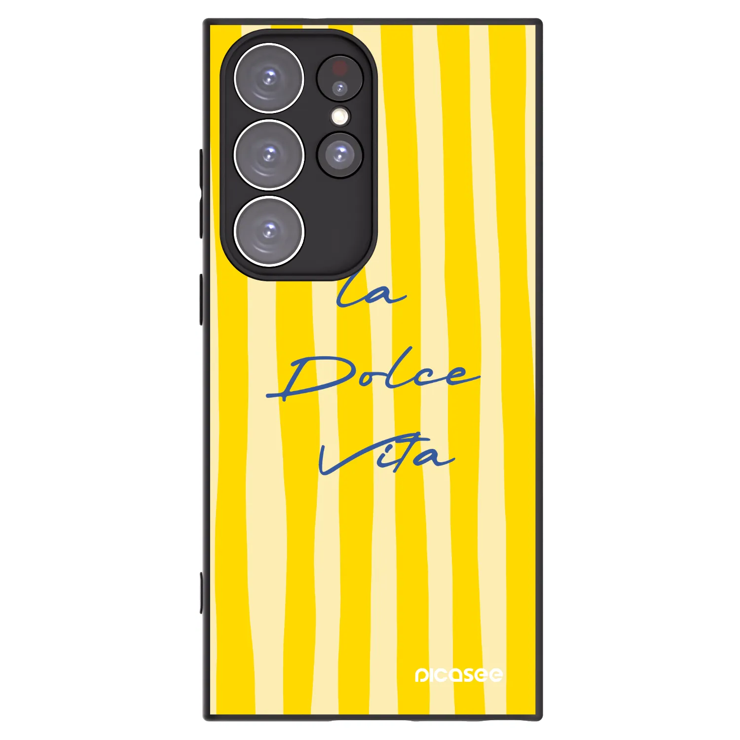 Picasee Μαύρη θήκη σιλικόνης για Samsung Galaxy S23 Ultra 5G - Ladolcevita