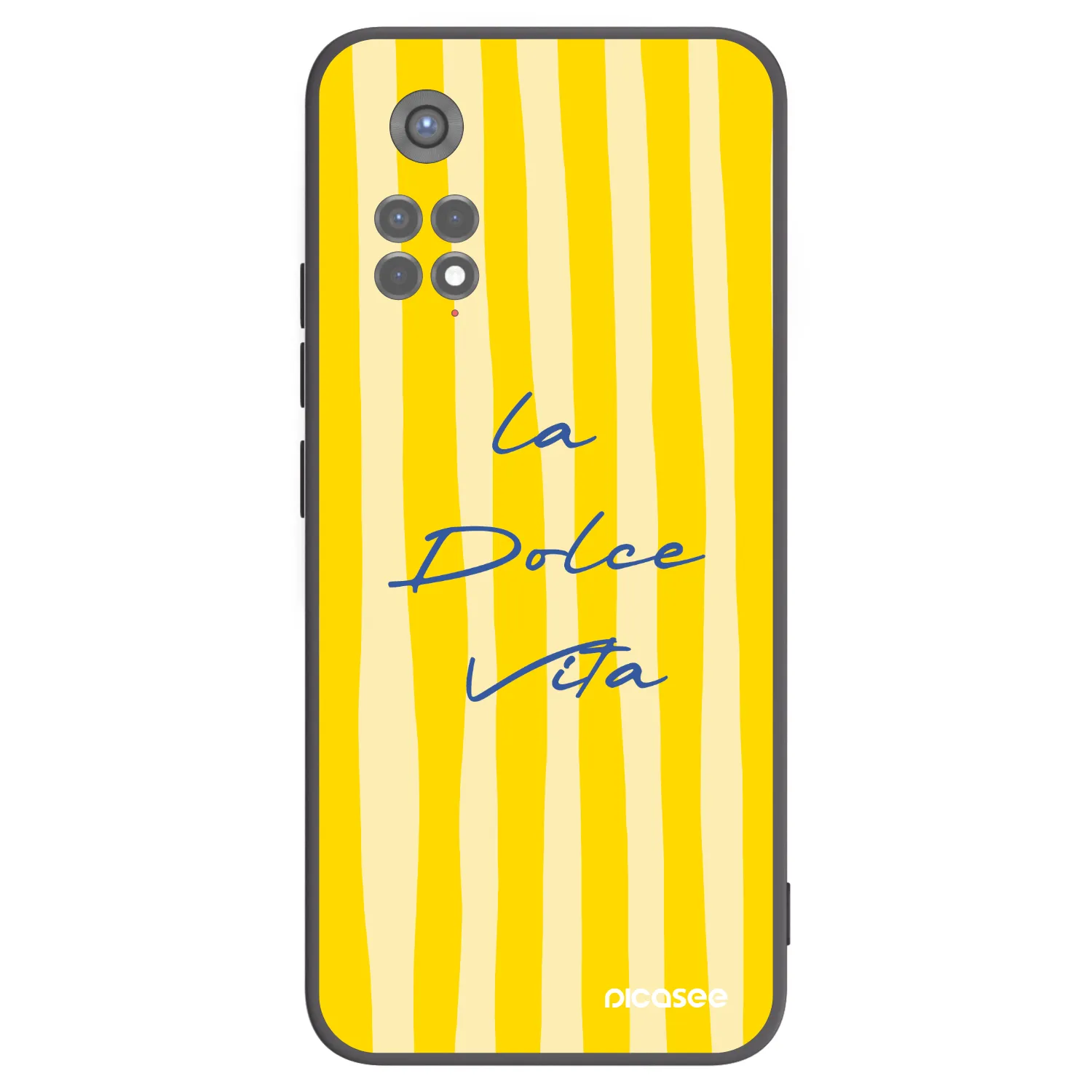 Picasee Μαύρη θήκη σιλικόνης για Xiaomi Redmi Note 11S 5G - Ladolcevita