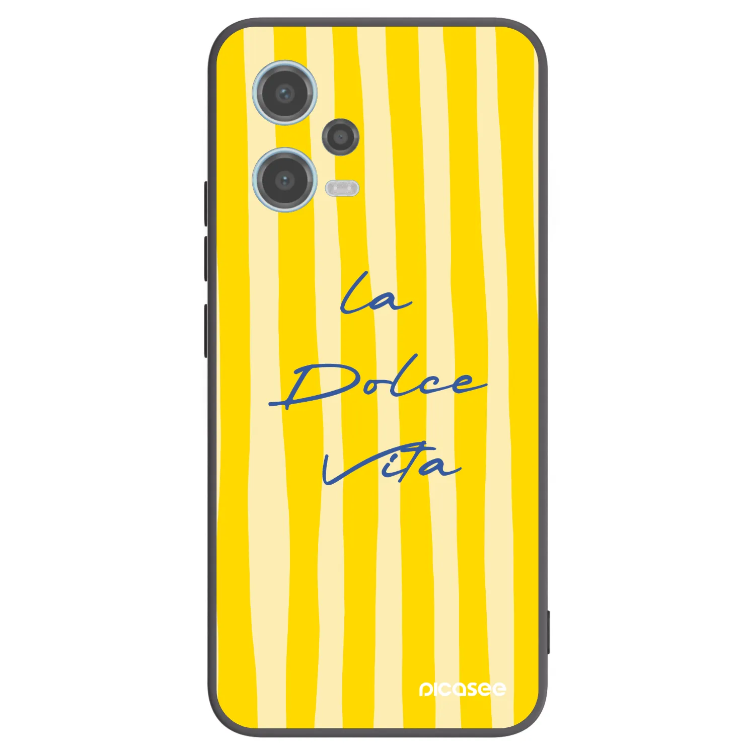 Picasee Μαύρη θήκη σιλικόνης για Xiaomi Redmi Note 12 5G - Ladolcevita