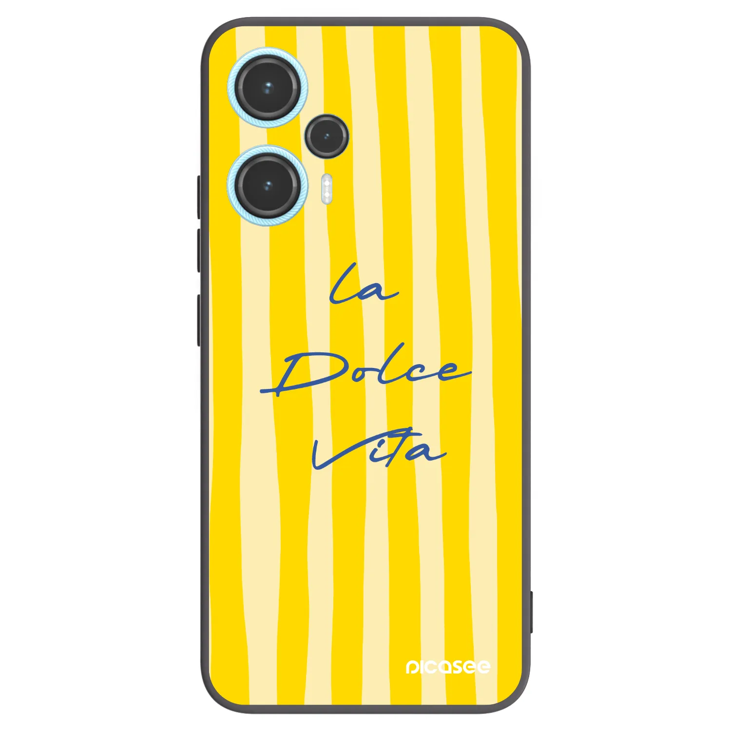 Picasee Μαύρη θήκη σιλικόνης για Xiaomi Poco F5 - Ladolcevita