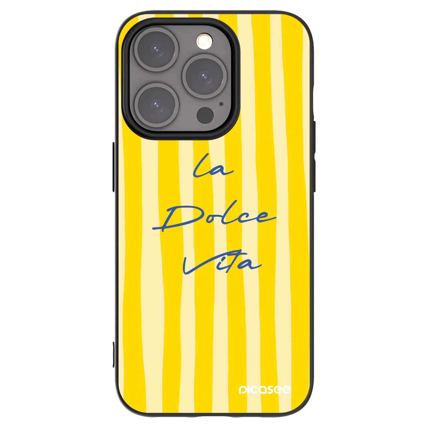 Picasee Μαύρη θήκη σιλικόνης για Apple iPhone 15 Pro - Ladolcevita