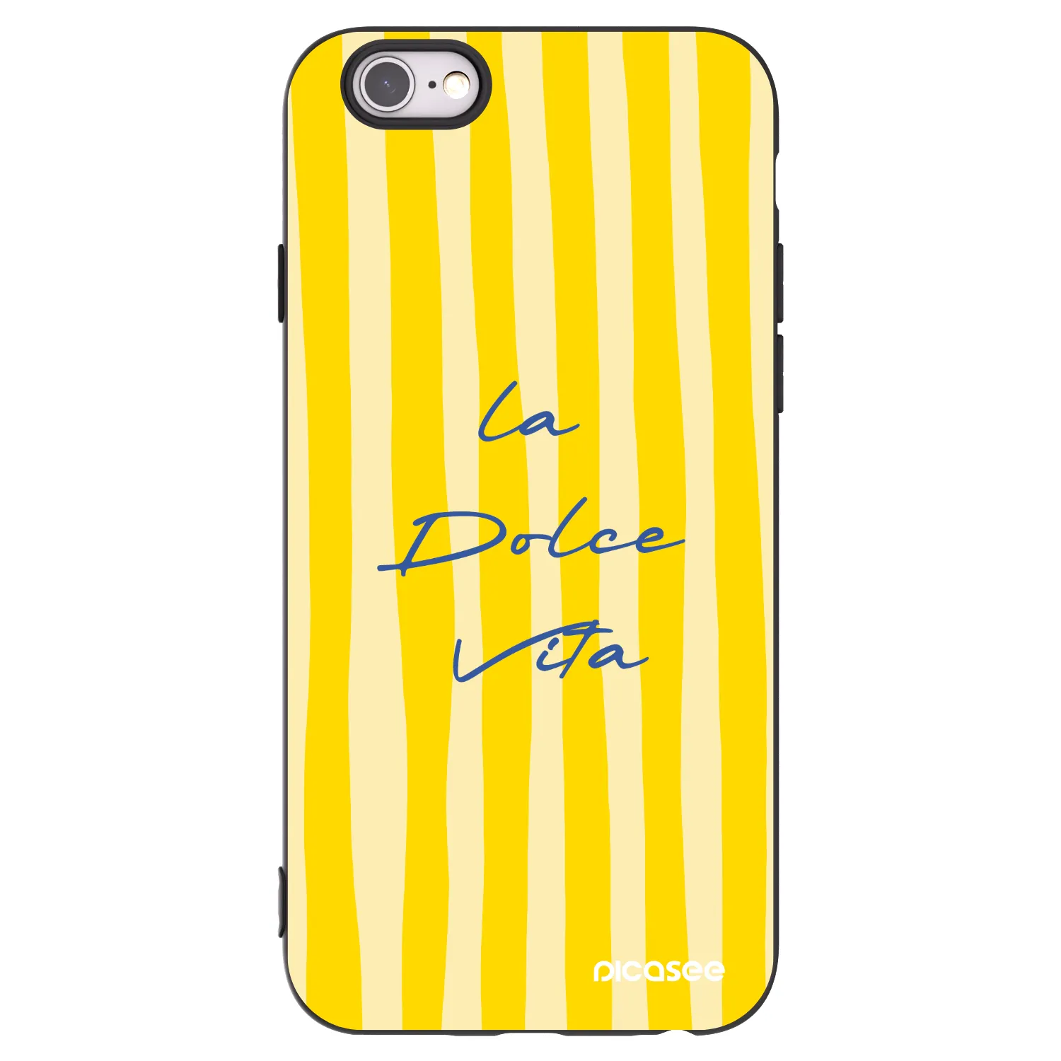 Picasee Μαύρη θήκη σιλικόνης για Apple iPhone 6/6S - Ladolcevita