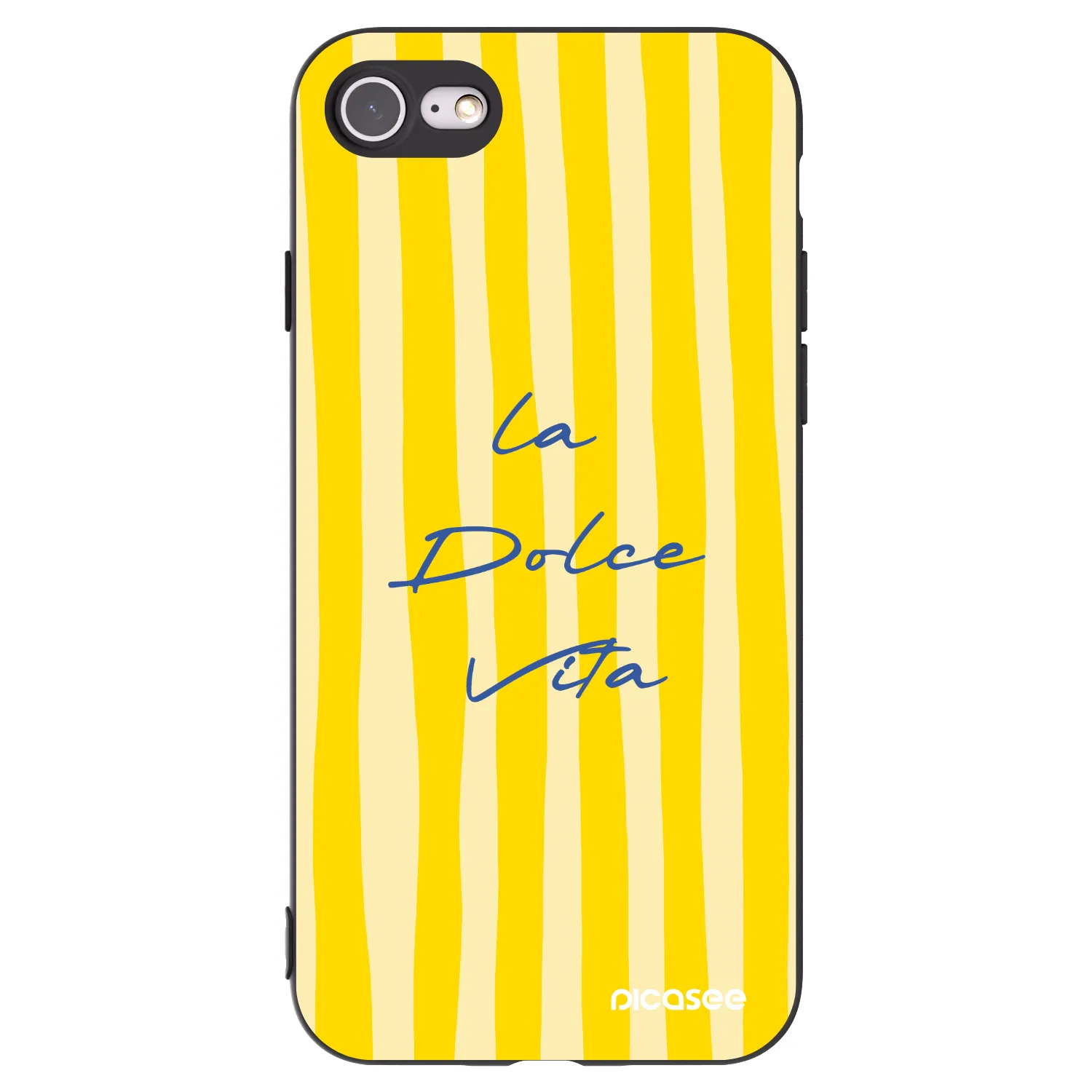 Picasee Μαύρη θήκη σιλικόνης για Apple iPhone 7 - Ladolcevita