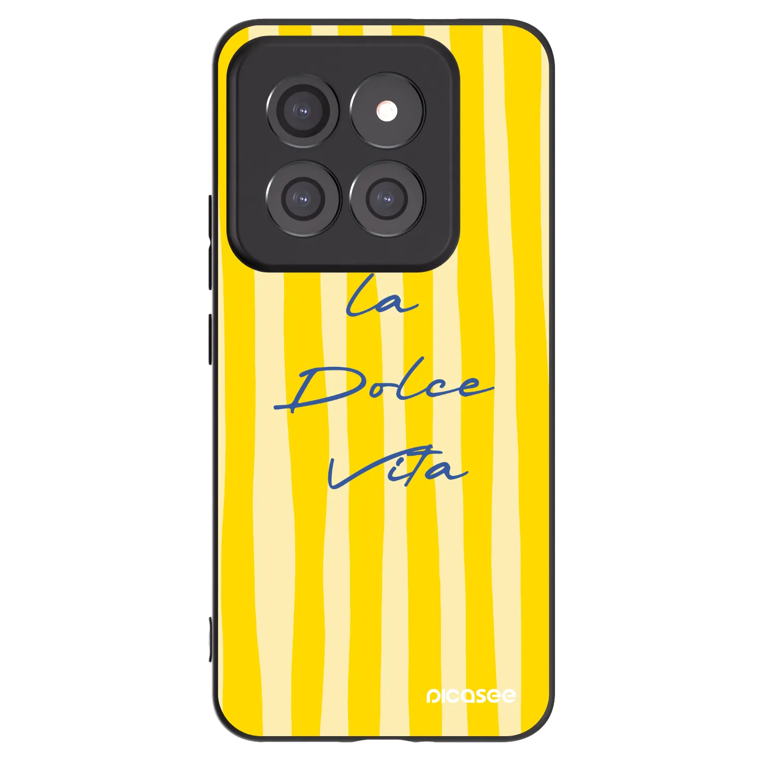 Picasee Μαύρη θήκη σιλικόνης για Xiaomi 14 Pro - Ladolcevita